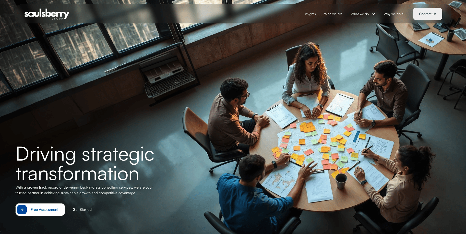 Saulsberry Group website redesign